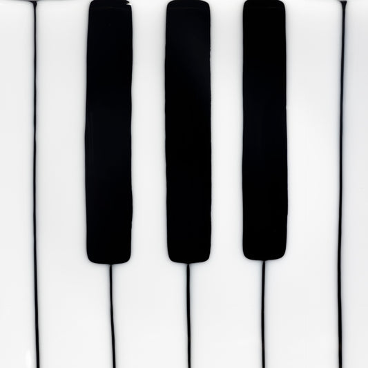 Rectangular Platter, Piano Keyboard