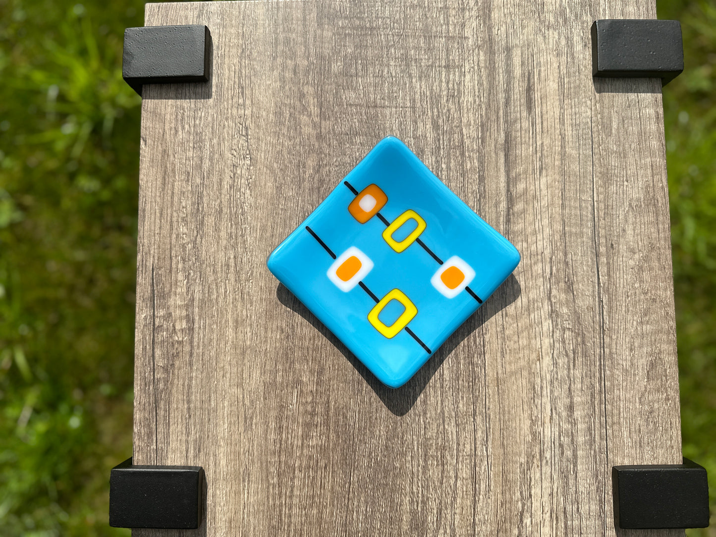 Small Plate, Tahquitz, Turquoise Blue
