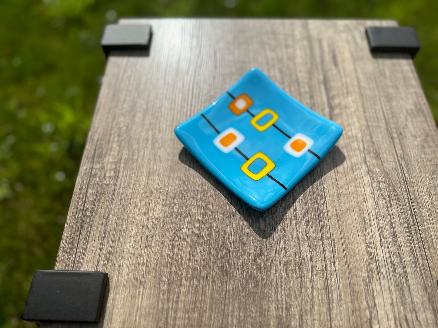 Small Plate, Tahquitz, Turquoise Blue