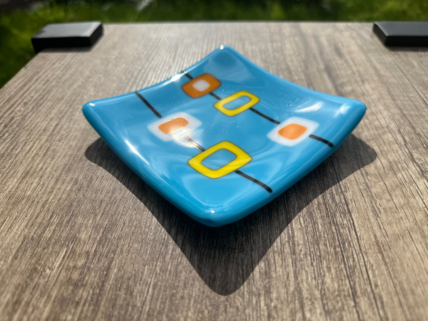 Small Plate, Tahquitz, Turquoise Blue