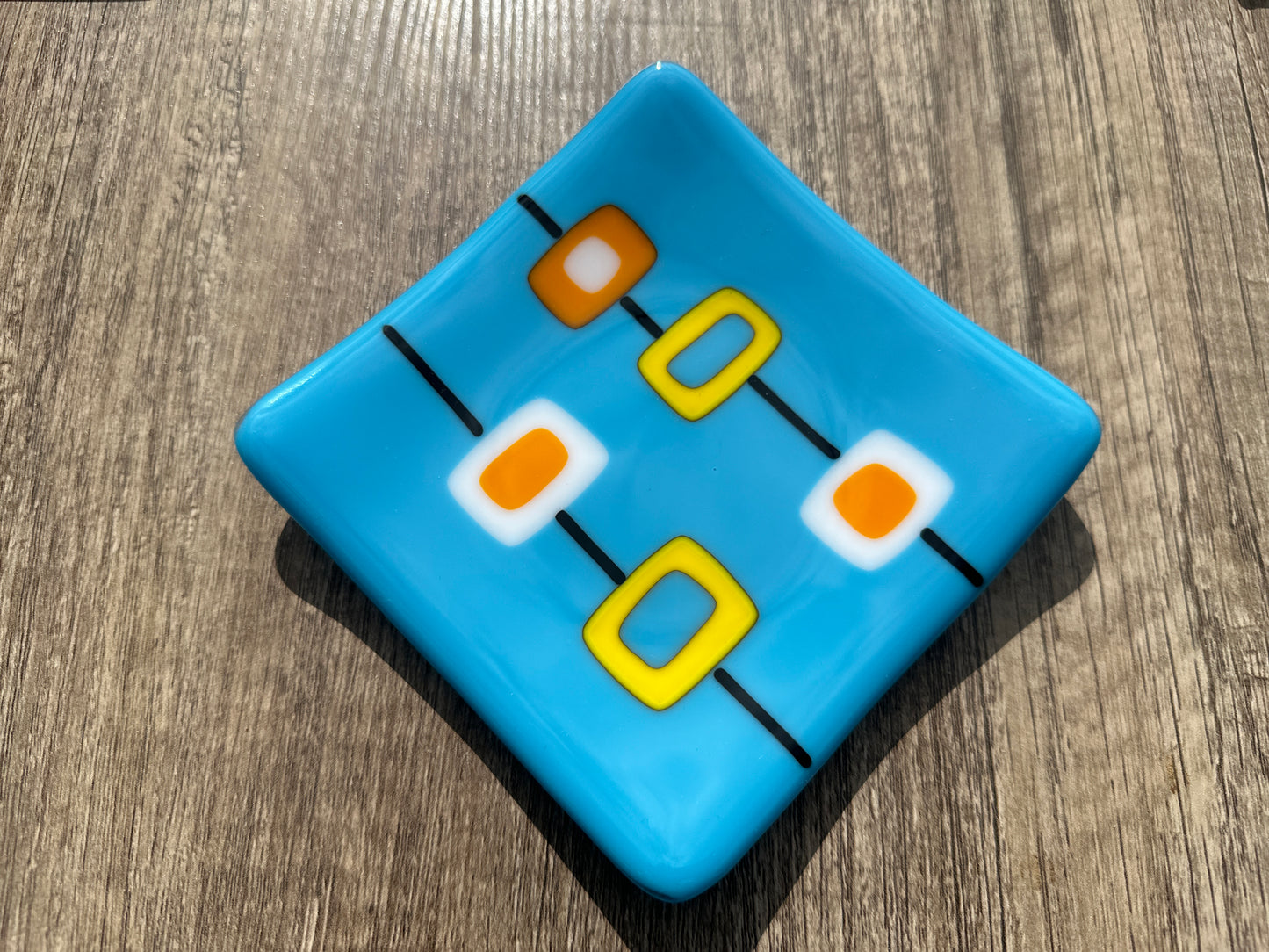 Small Plate, Tahquitz, Turquoise Blue