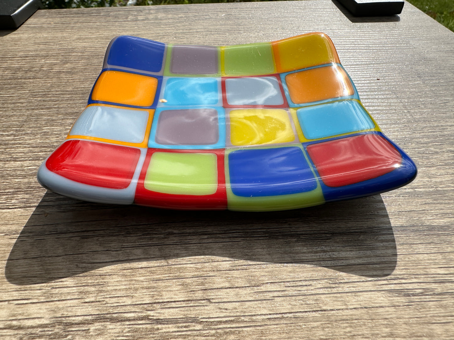 Small Plate, Midcentury, Large Squares