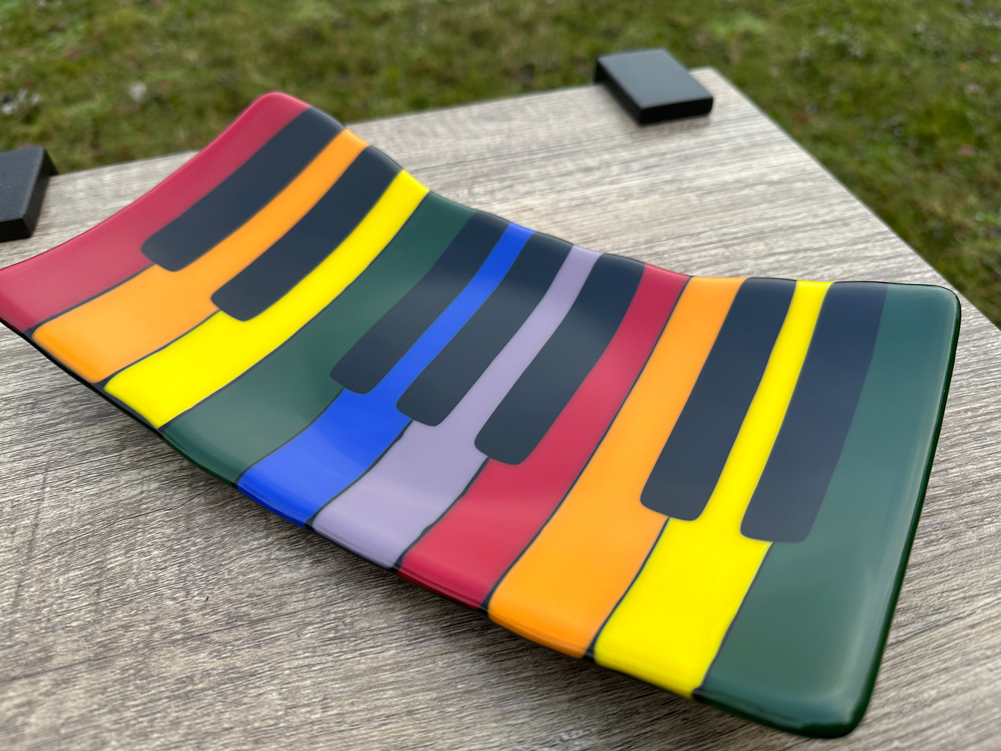 Rectangular Platter, Piano Keyboard