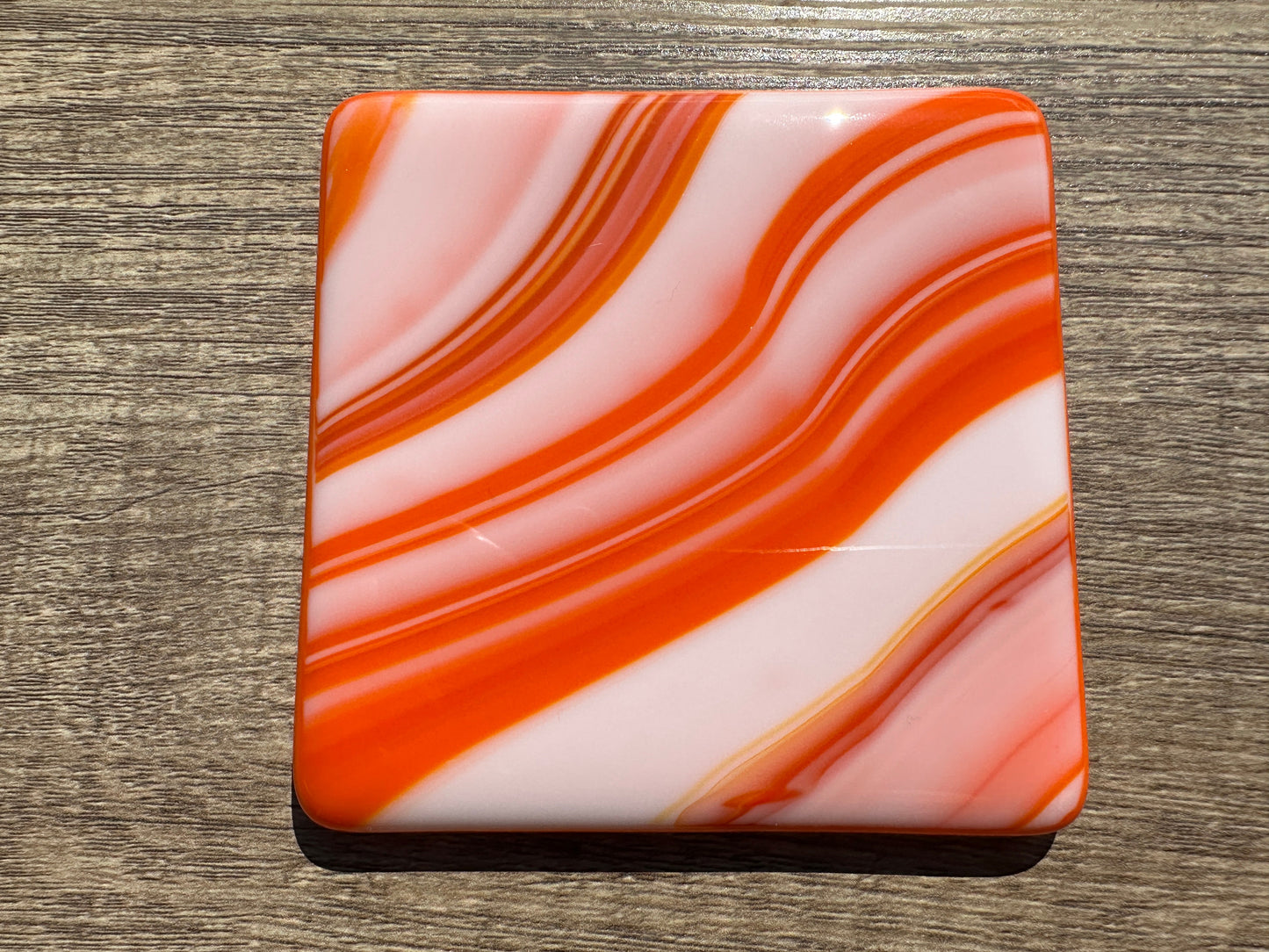 Coasters, Orange Swirls (Set of 4)