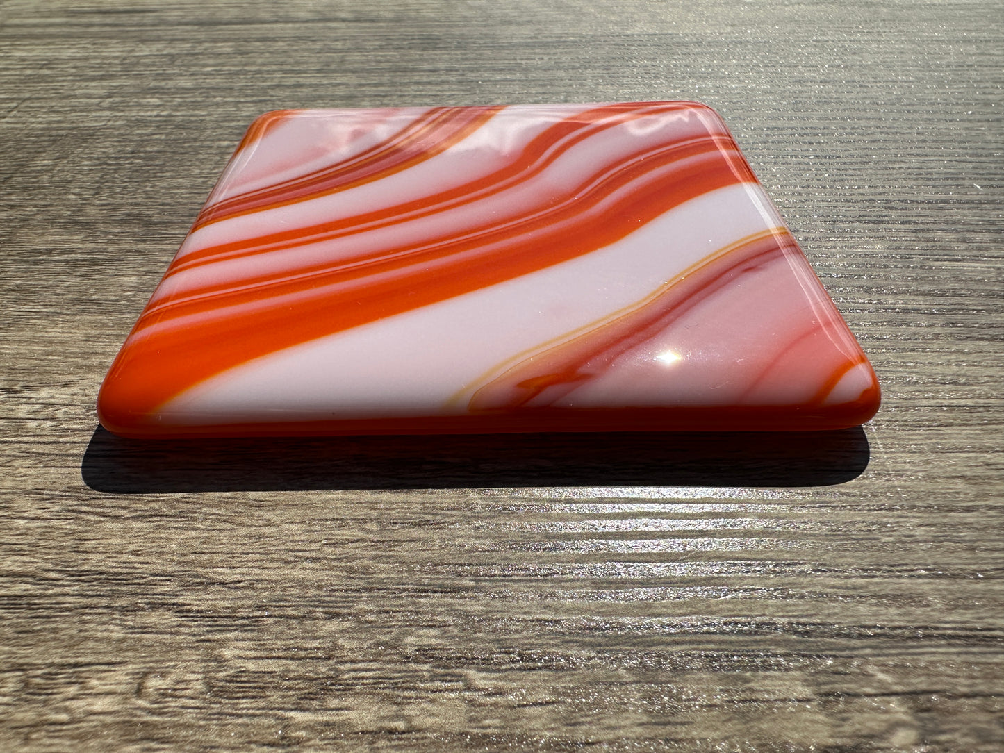 Coasters, Orange Swirls (Set of 4)