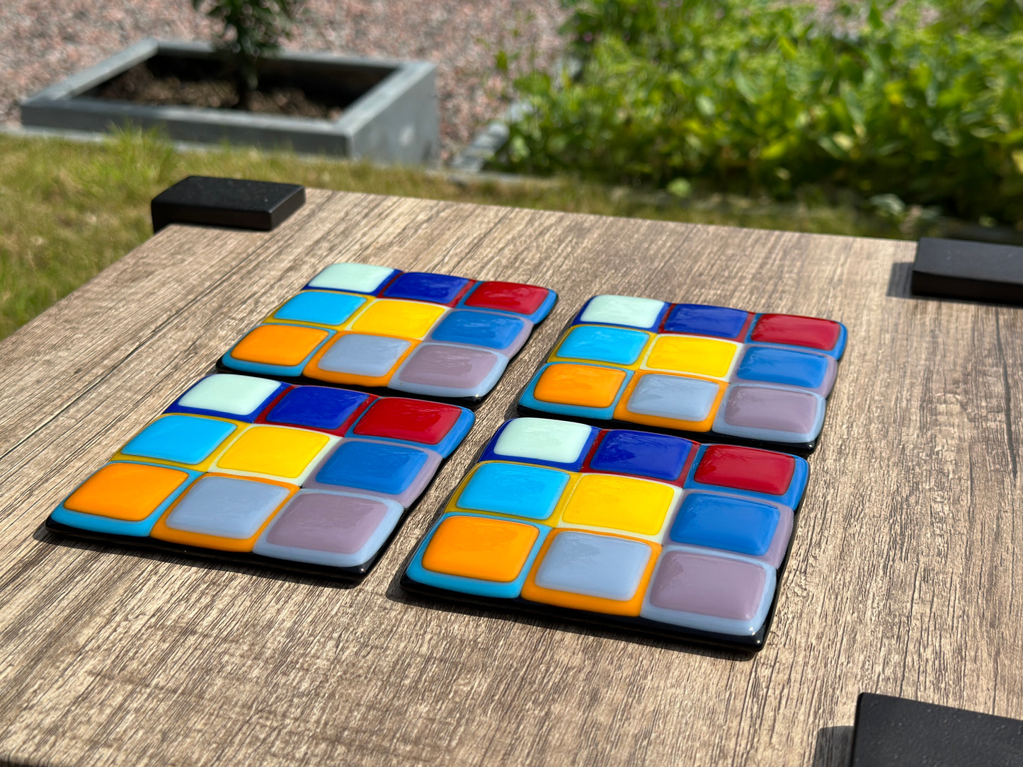 Coasters, Araby, Multi-Color Large Squares (Set of 4)
