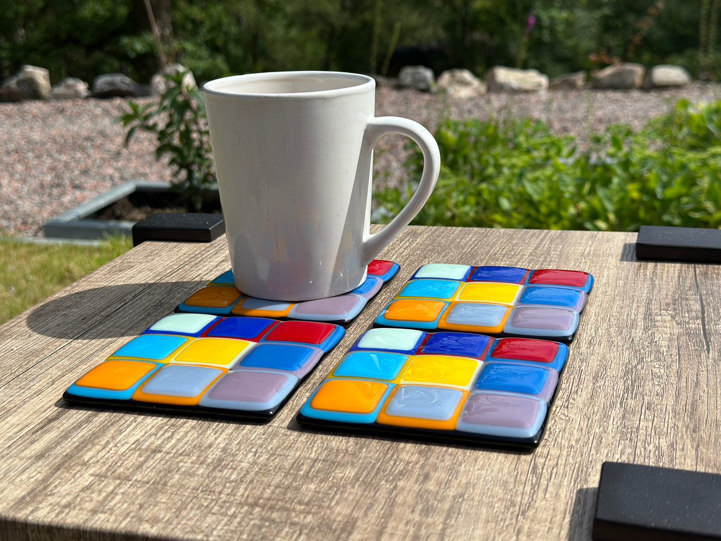 Coasters, Araby, Multi-Color Large Squares (Set of 4)
