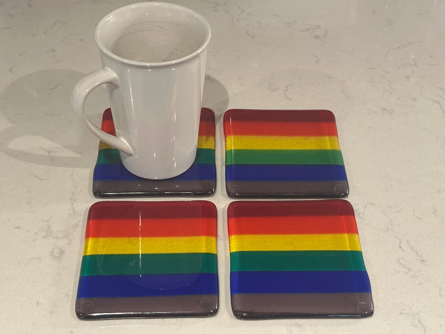 Coasters, Rainbow (Set of 4)