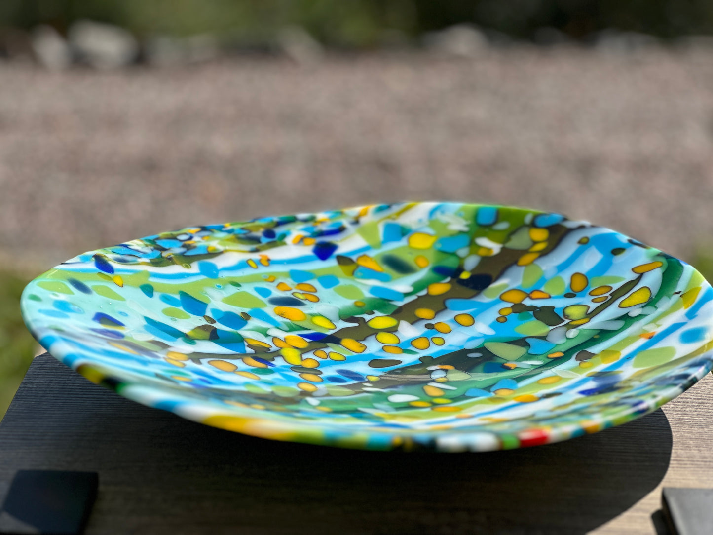 Large Bowl, Summer Sensation, Grn, Blu, Ylw, Wht