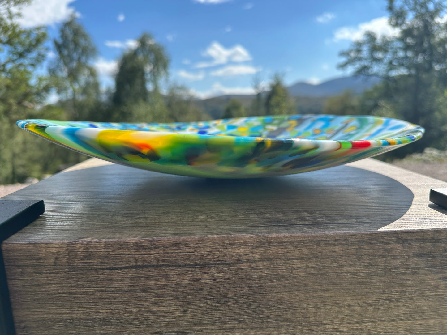Large Bowl, Summer Sensation, Grn, Blu, Ylw, Wht