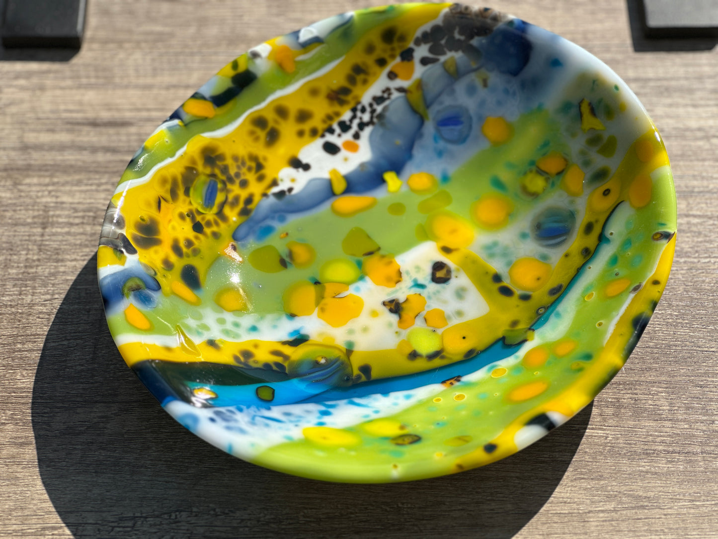 Medium Bowl, Summer Sensation, Blu, Grn, Ylw
