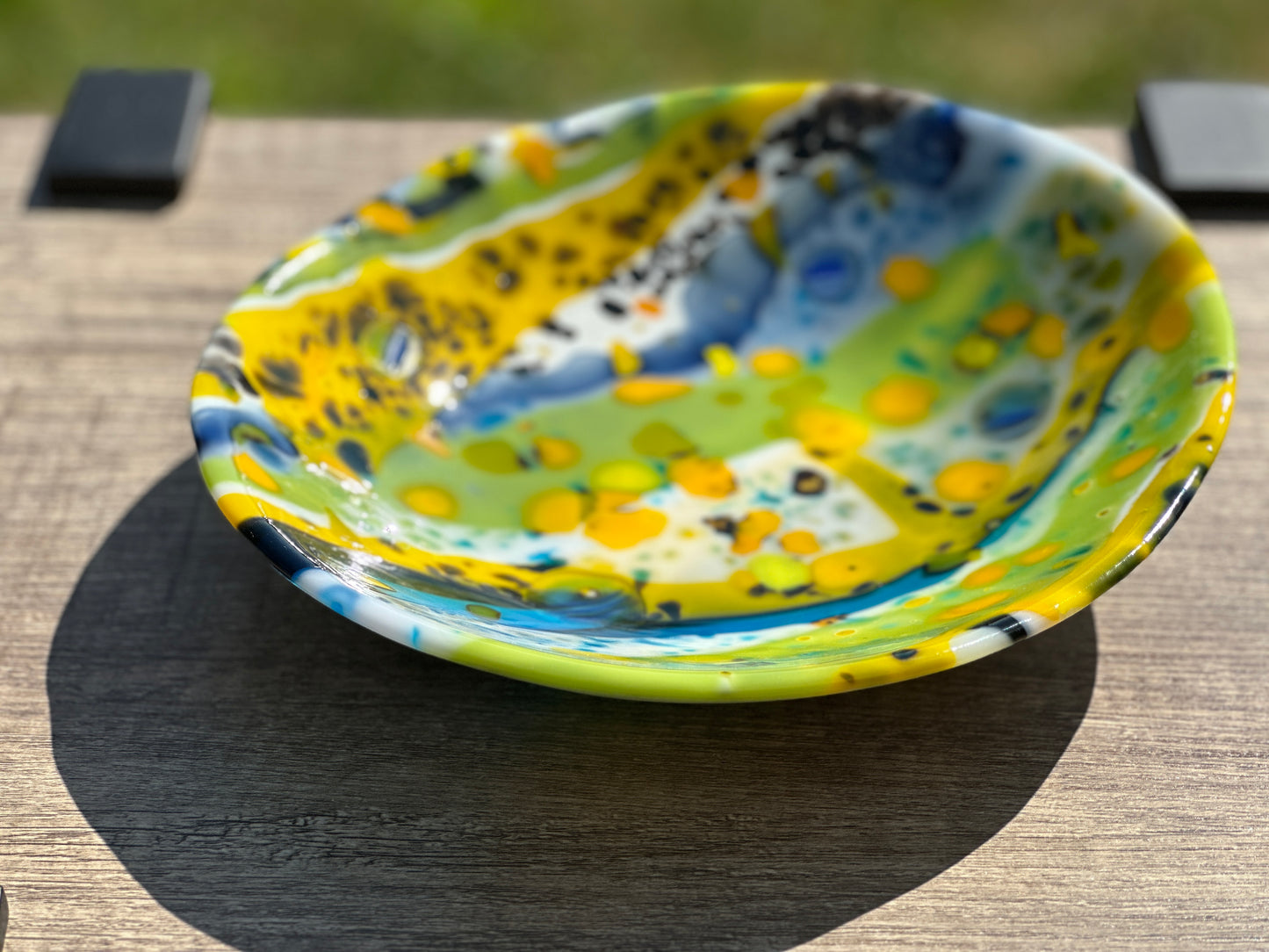 Medium Bowl, Summer Sensation, Blu, Grn, Ylw