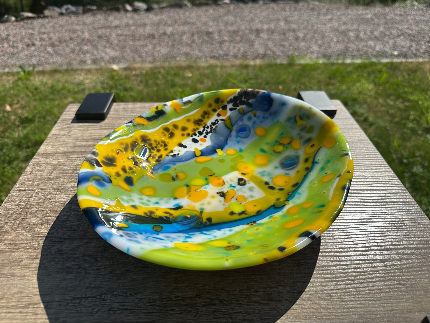 Medium Bowl, Summer Sensation, Blu, Grn, Ylw