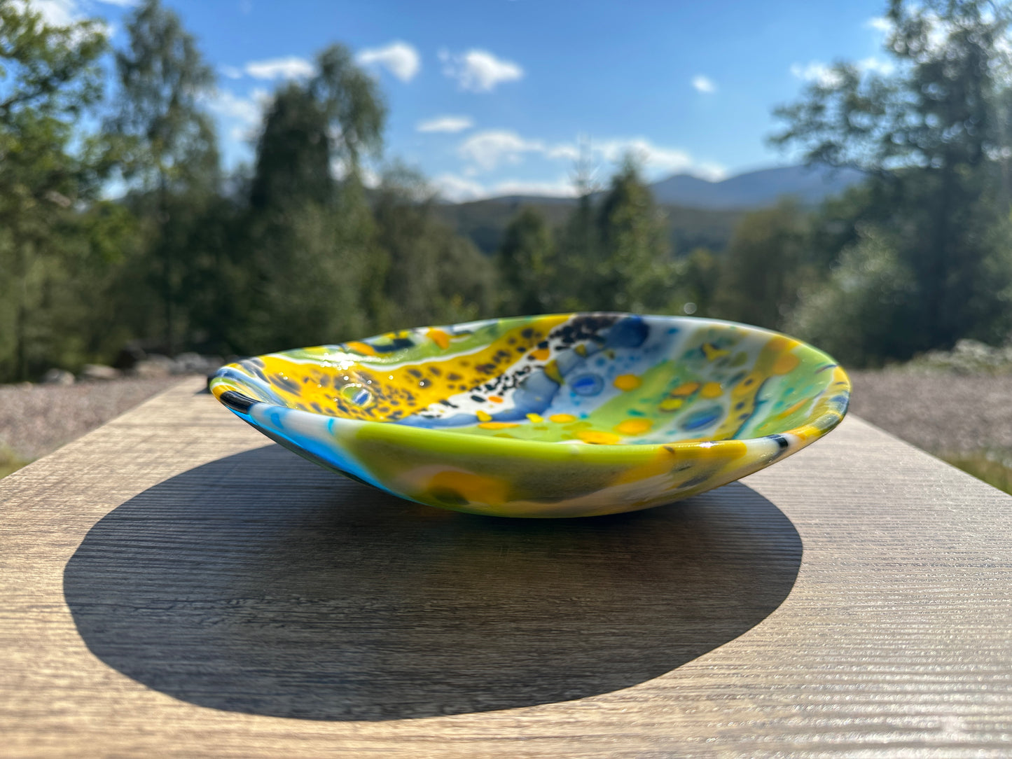 Medium Bowl, Summer Sensation, Blu, Grn, Ylw