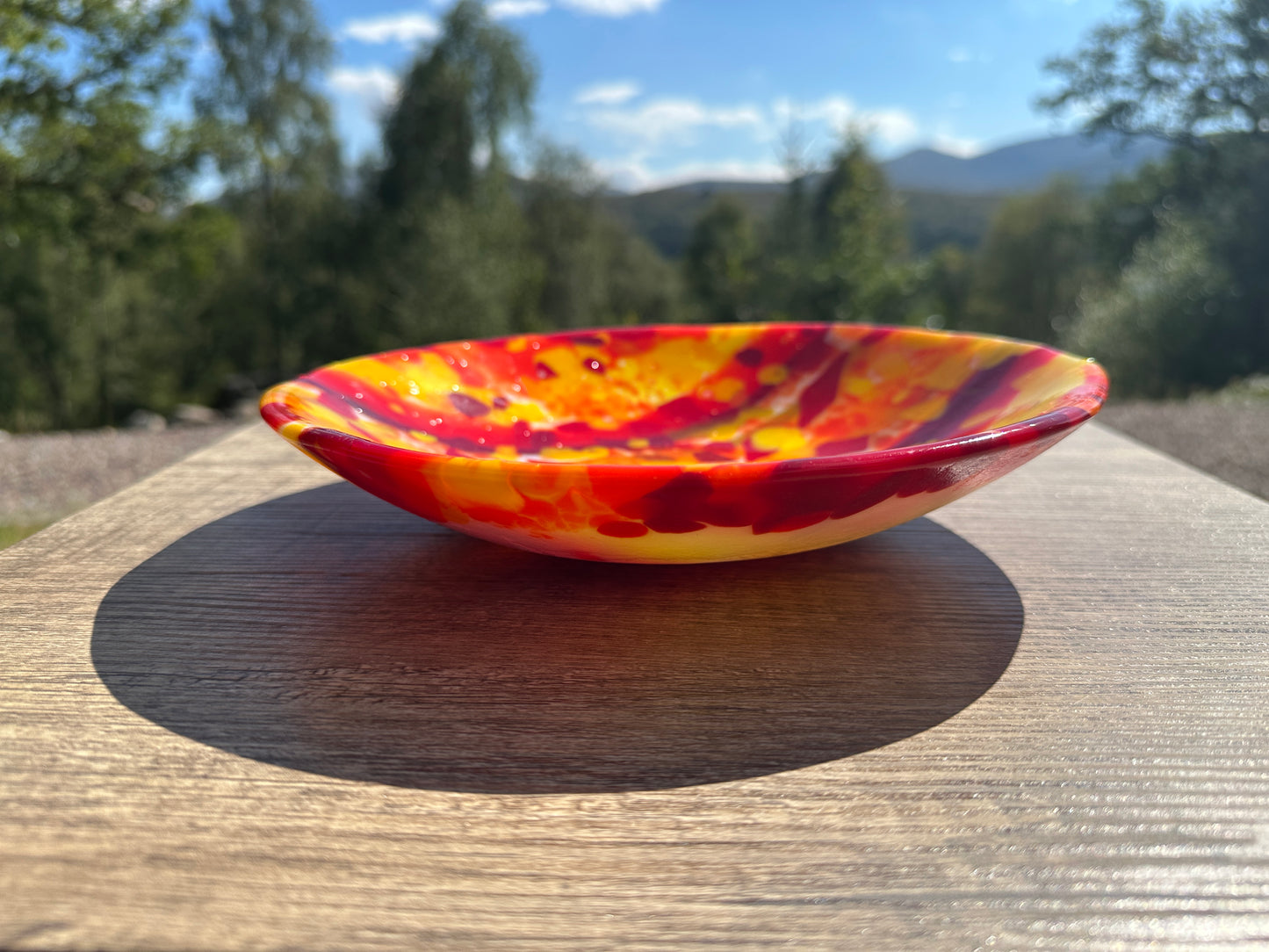 Medium Bowl, Summer Sensation, Red, Or, Ylw