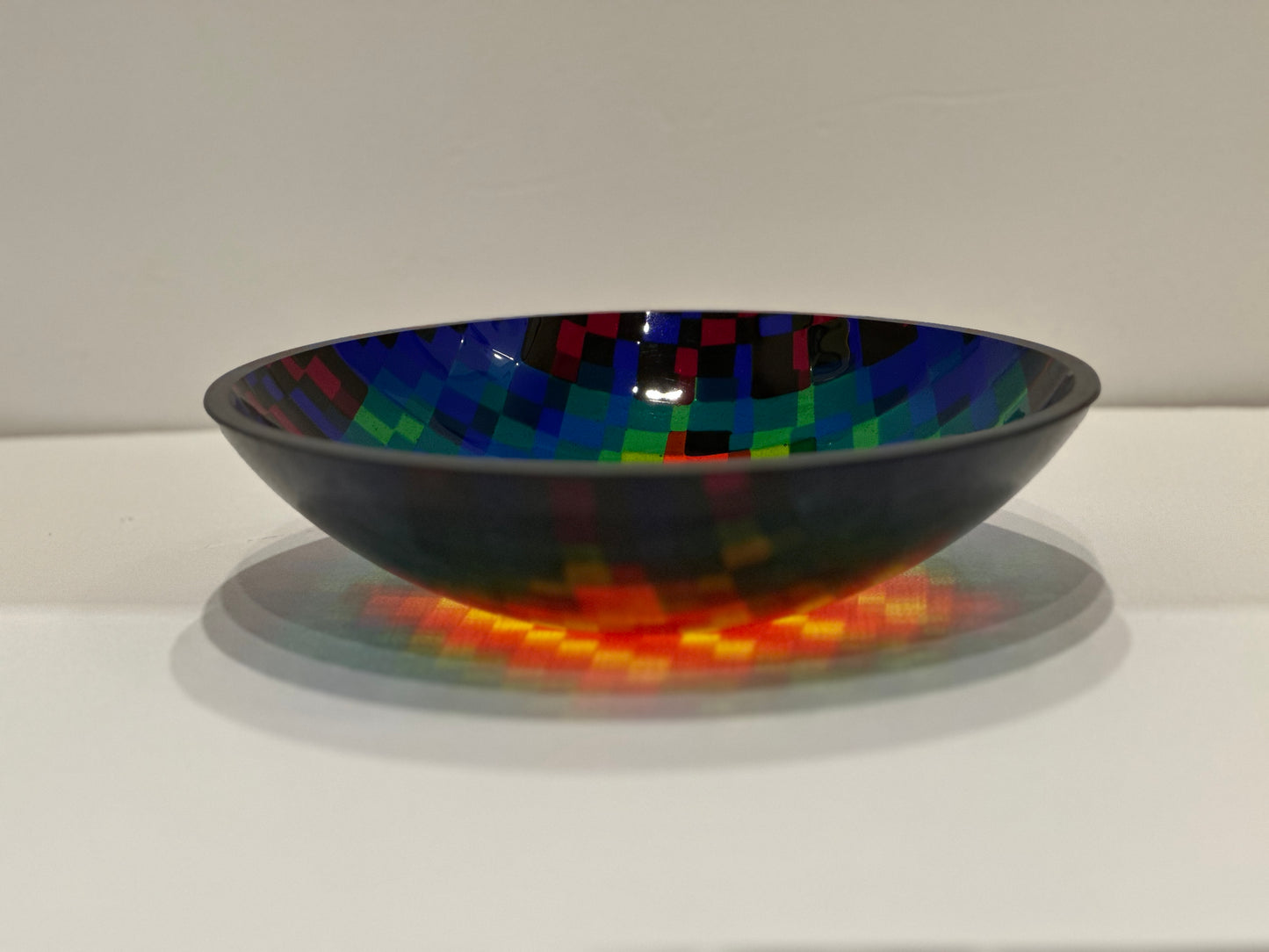 Medium Bowl, Glen Lights, Colored Squares