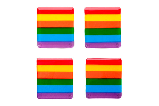 Coasters, Rainbow (Set of 4)