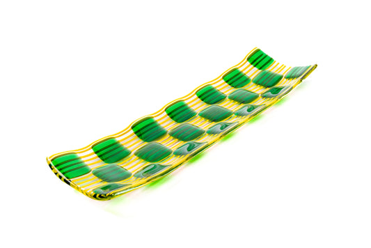 Channel Platter, Raindrop, Green, Yellow