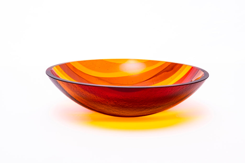 Medium Bowl, Glen Lights, Amber