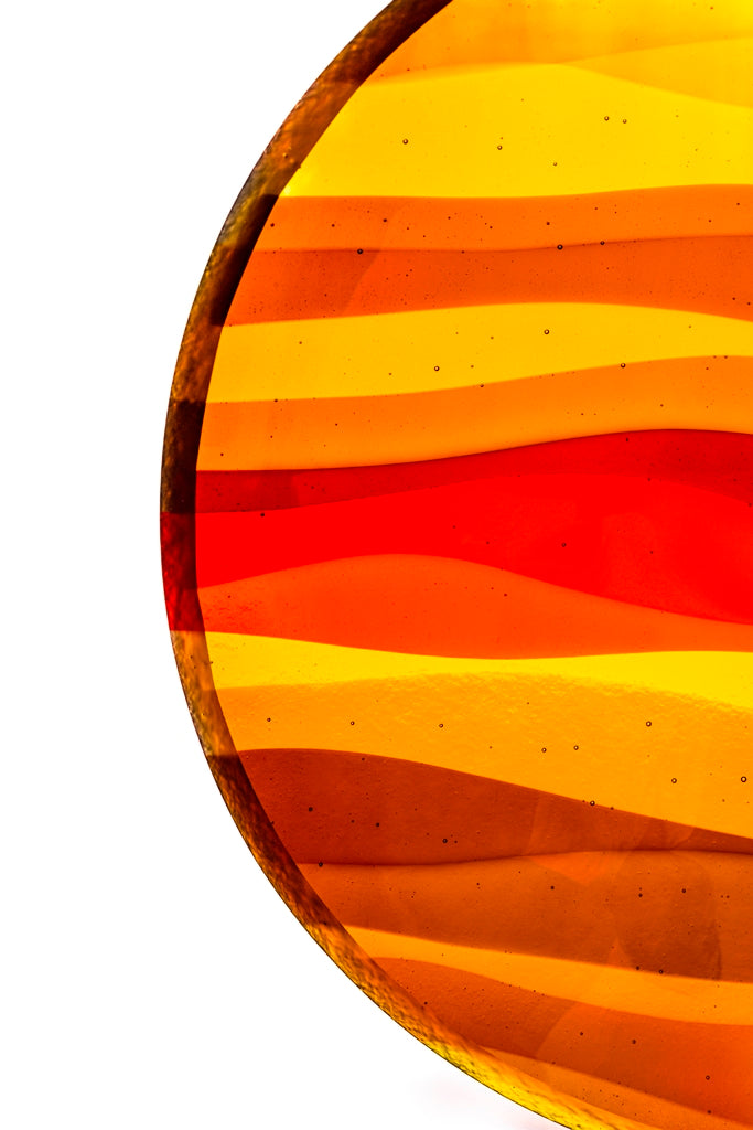 Medium Bowl, Glen Lights, Amber