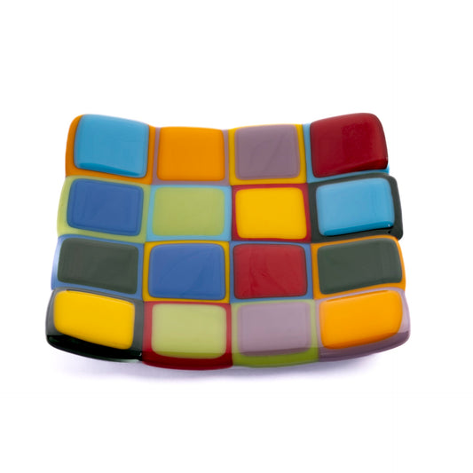 Small Plate, Midcentury, Large Squares