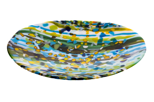 Large Bowl, Summer Sensation, Cool Blues and Greens