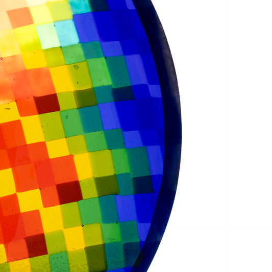 Medium Bowl, Glen Lights, Colored Squares