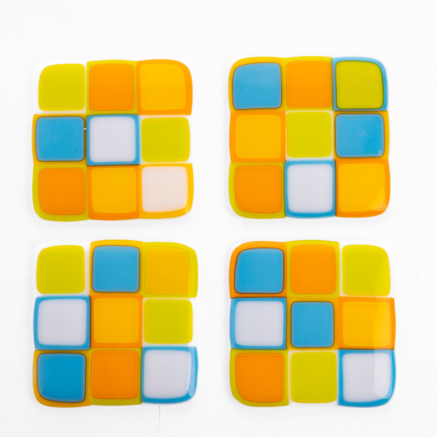 Coasters, Midcentury, Summer Time (Set of 4)