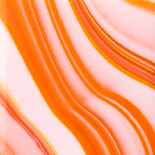 Coasters, Orange Swirls (Set of 4)