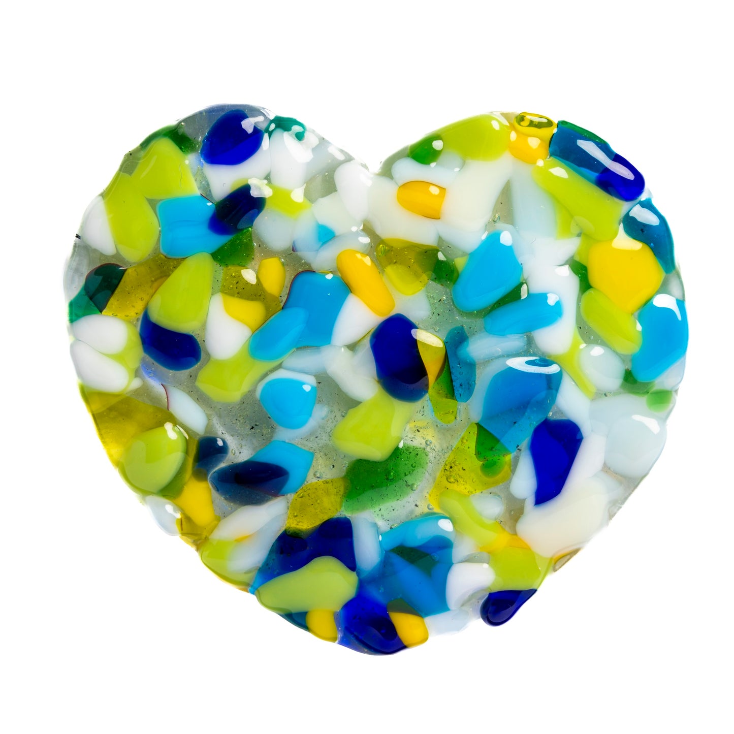 Framed Glass Hearts in Various Colours