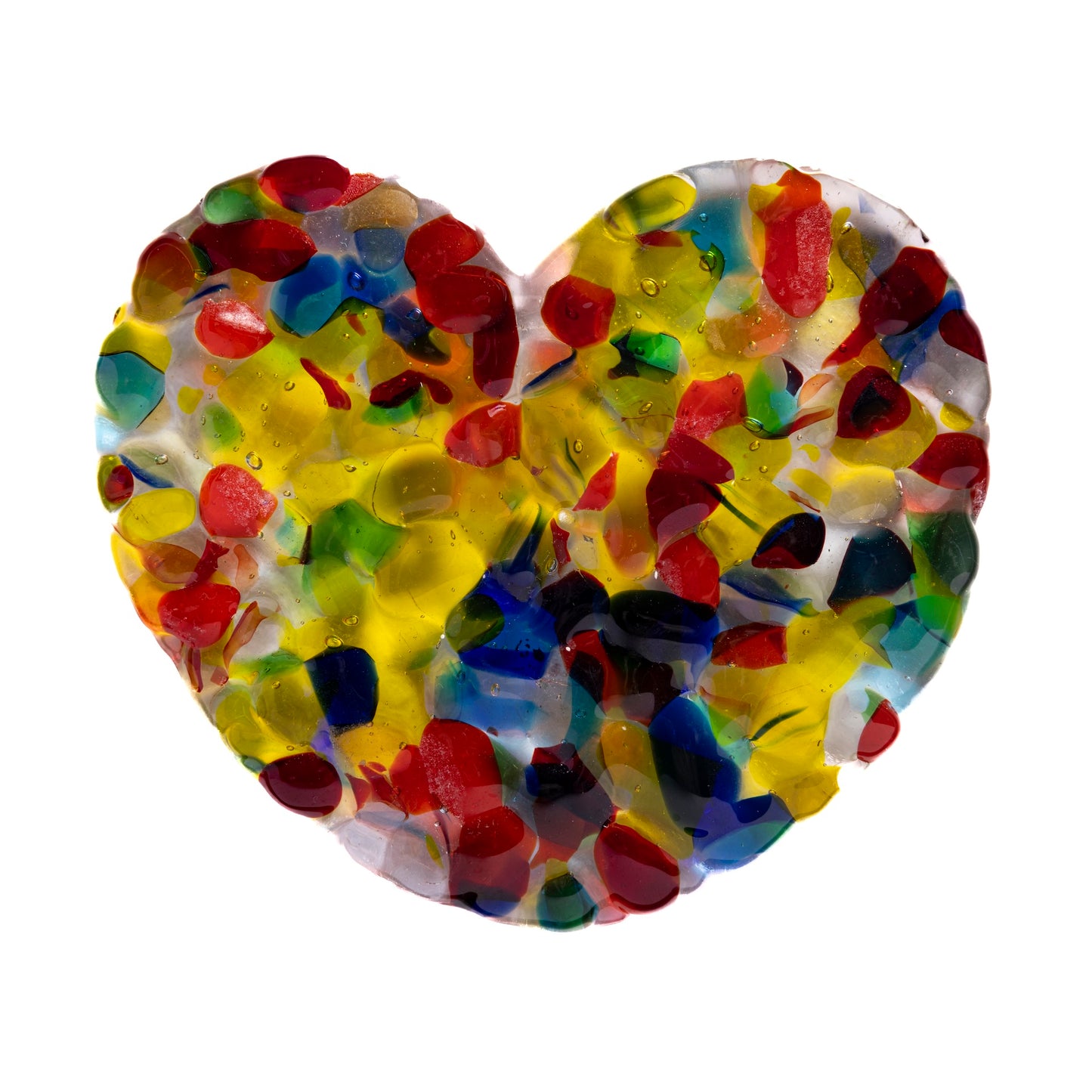 Framed Glass Hearts in Various Colours