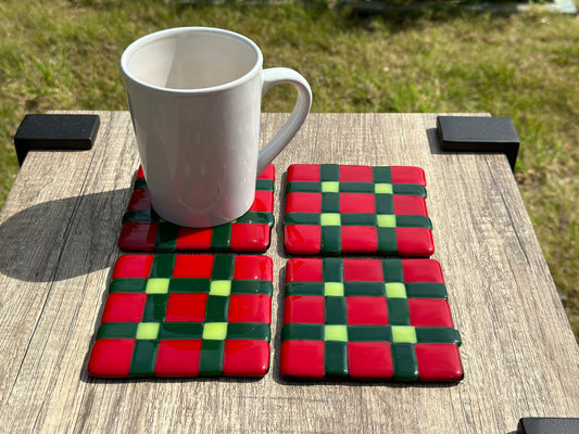 Coasters, Highland Plaids, (set of 4)