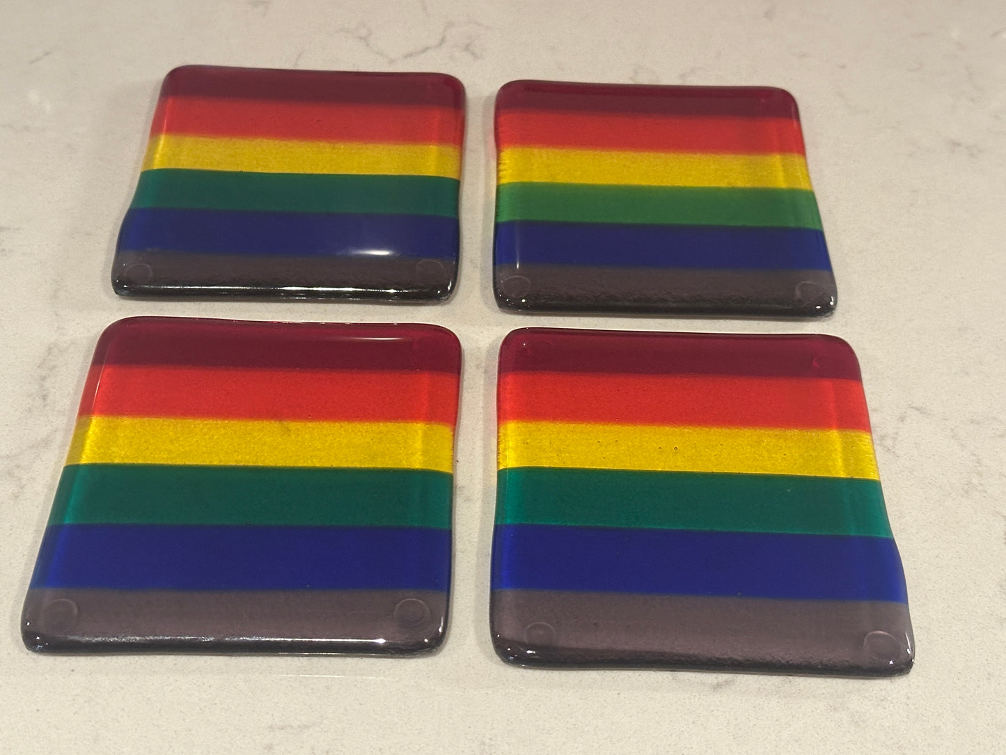 Coasters, Rainbow (Set of 4)