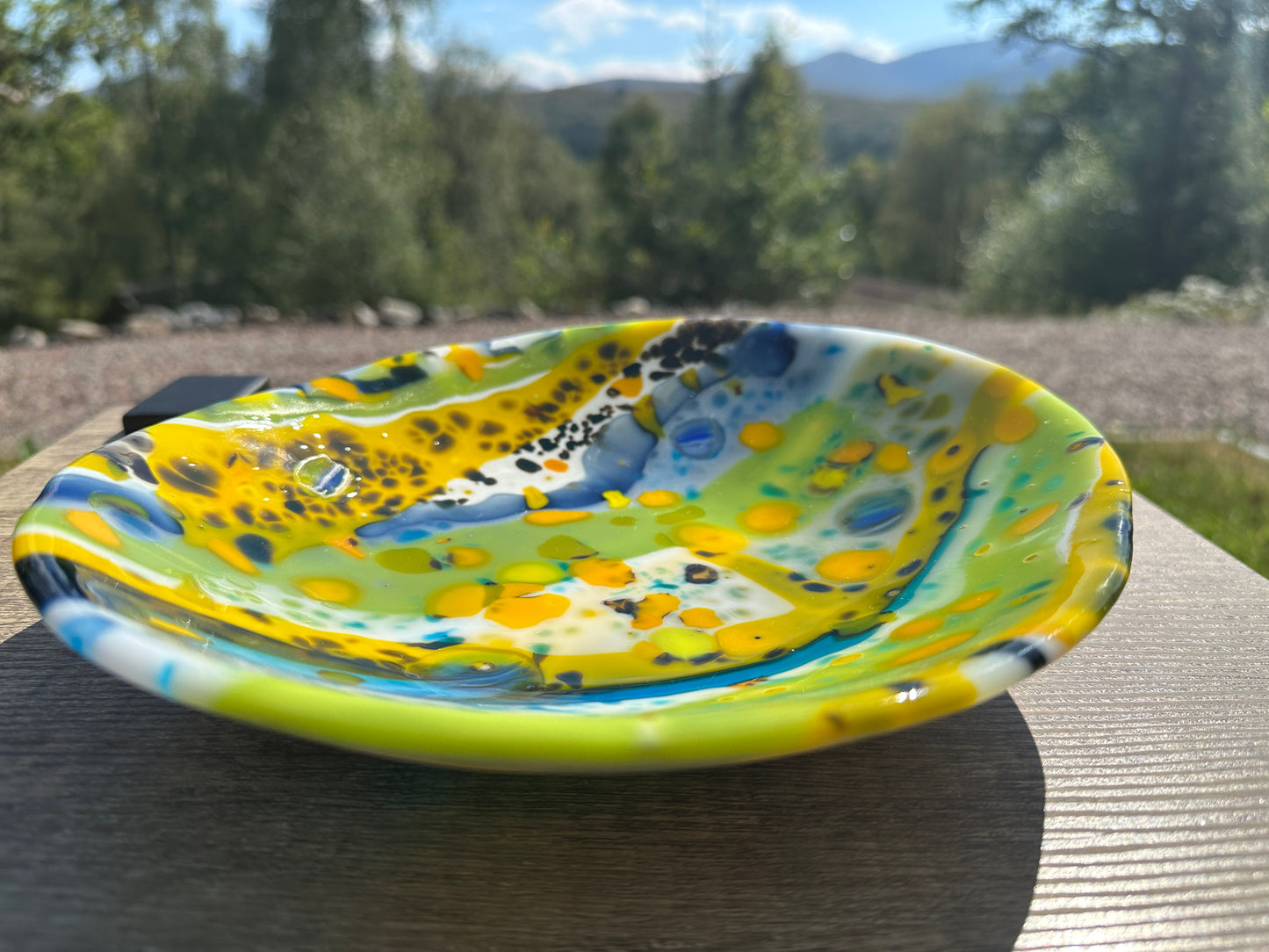 Medium Bowl, Summer Sensation, Blu, Grn, Ylw
