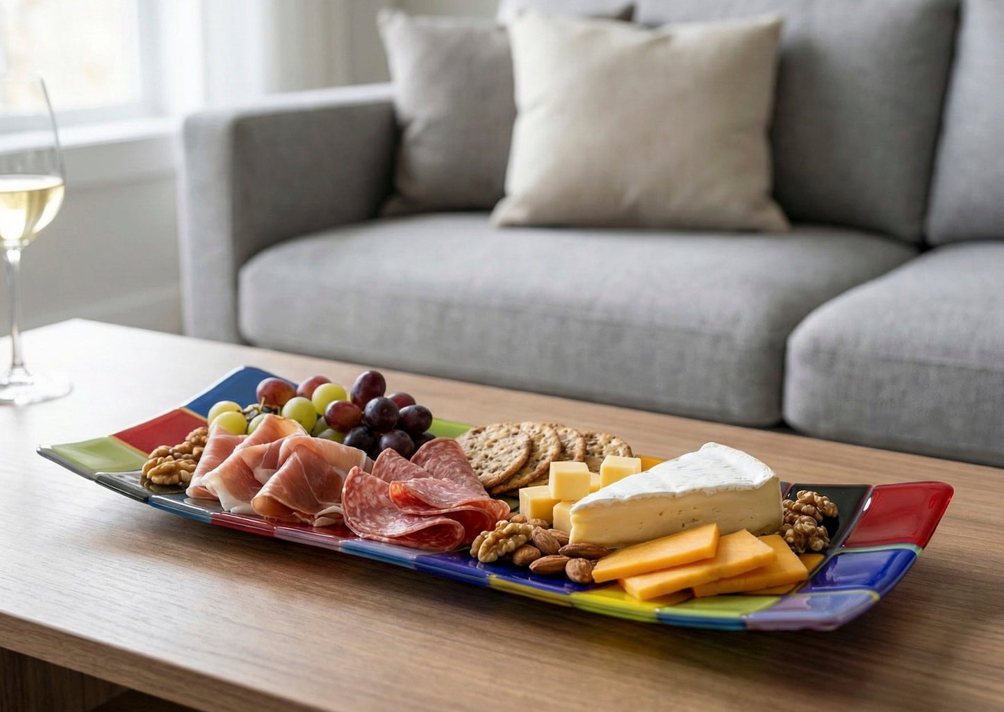 Large Channel Platter, Araby, Large Squares